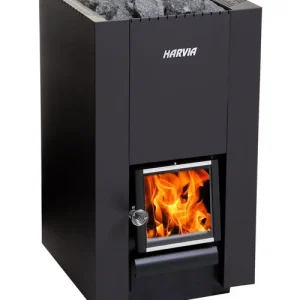 Echt Holzbeheizter Saunaofen Harvia Linear 18 compact inkl. 2.BImSCHV-
