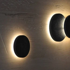 Wandleuchte Saunaleuchte "Stonelight round Double" 240/280 mm warmweiß Saunalampe Sauna Angebot