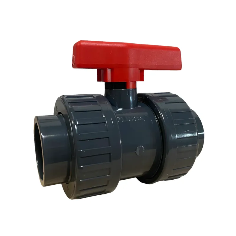 Garantierte Lieferung PVC Kugelhahn ROT - KM x KM