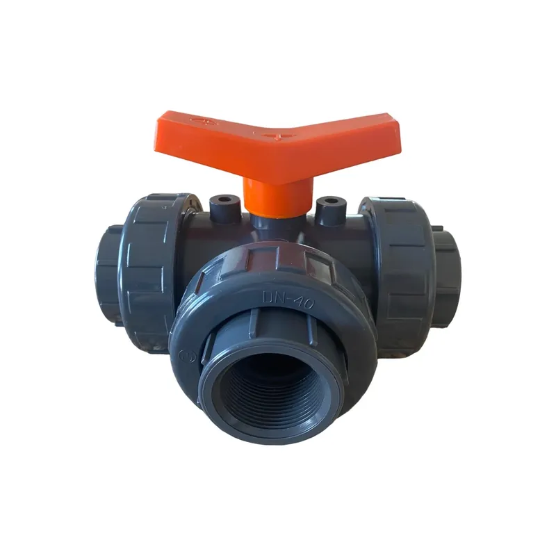 Meistverkauft PVC-U 3-Wege Kugelhahn DN 1 1/2" T-Bohrung - 3x Innengewinde