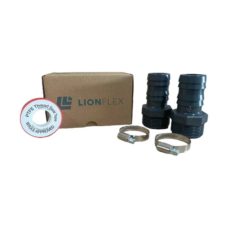 PVC Schlauchverbinder Set 5-teilig - DN 1 1/2" x 38 mm Nur Heute