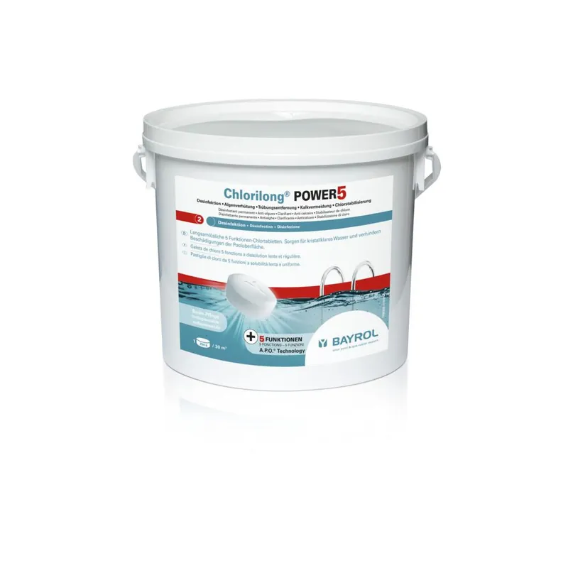 Bayrol Chlorilong Power 5 - mit Clorodor Control® Kapsel 5kg Eimer Geprüft