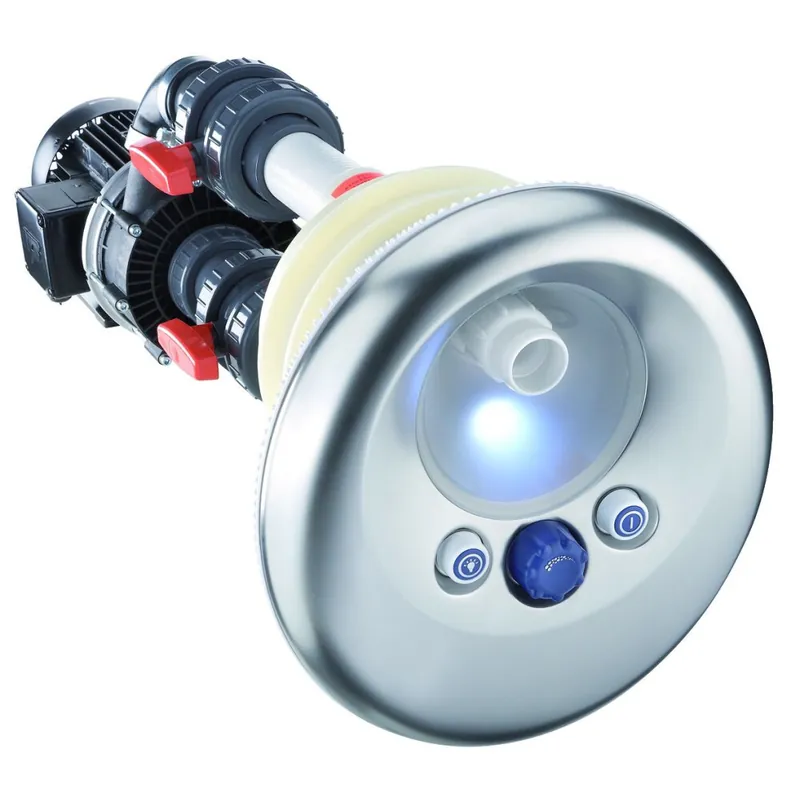 Einbau-Gegenstromanlage Badu Jet Vogue Badu Jet Vogue, Fertigbausatz mit RGB LED 54 m³/h, 230V Abverkauf