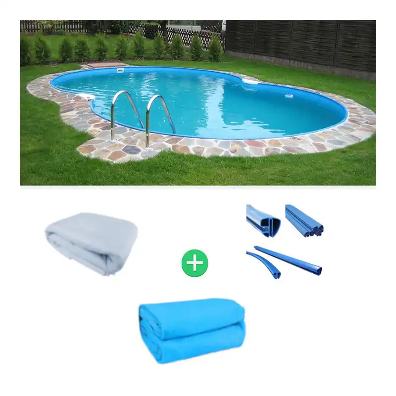 Achtformbecken Family 470 x 300 x 150 cm SET ohne Filteranlage Ausverkauf