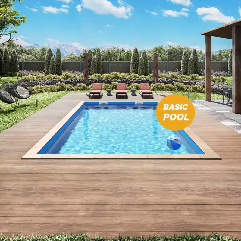 Aktuell IQ Styroporpool Basic Rechteckpool 400 x 250 x 150cm blau