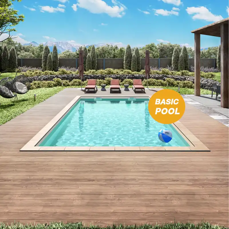 Jetzt Bestellen IQ Styroporpool Basic Rechteckpool 400 x 250 x 150cm sand