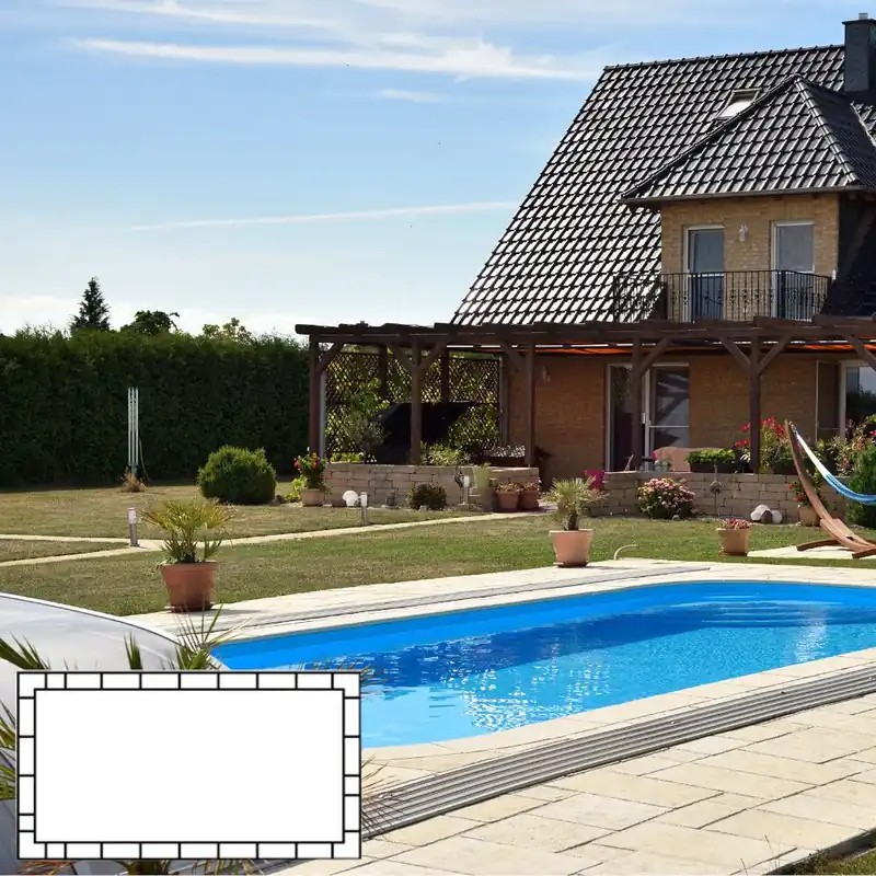 Schneller Versand Beckenrandsteine Solum Champagne für Rechteckbecken Sport-FP 700 x 350 cm